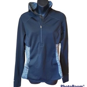 EUC Champion athletic jacket 1/4 zip Thumb holes size small